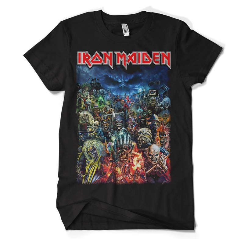 Baju kaos iron maiden premium unisex / kaos band musik iron maiden pria wanita / baju kaos distro