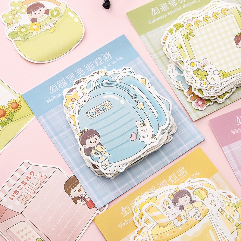 

10 LEMBAR KERTAS MEMO MOTIF LUCU