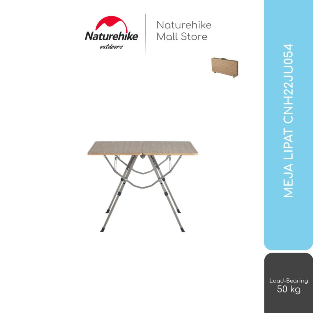 MEJA LIPAT KAYU PORTABLE OUTDOOR CAMPING NATUREHIKE CNH22JU054