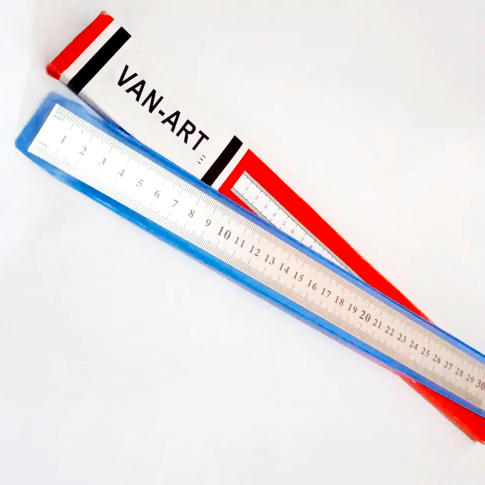 

PENGGARIS Stainless | Penggaris besi VAN-ART Ukuran 30cm