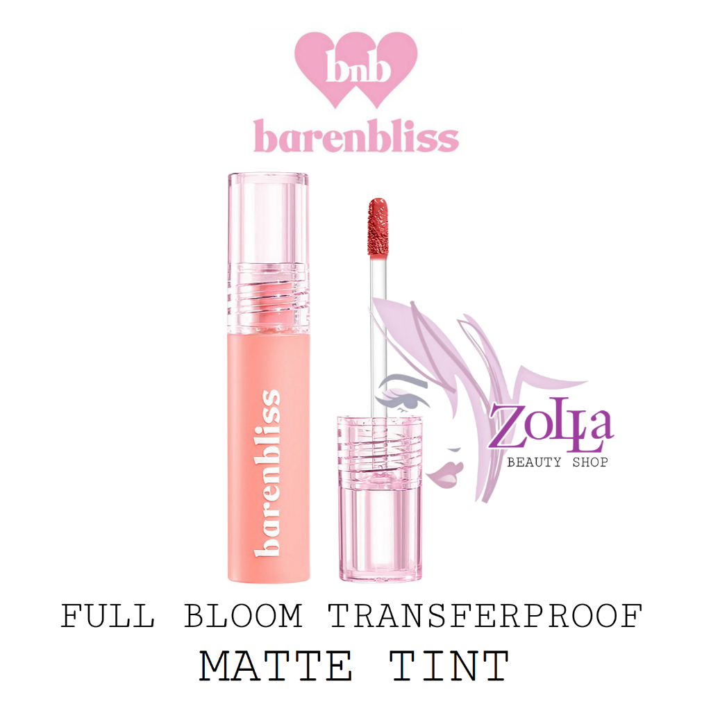 BNB BARENBLISS FULL BLOOM TRANSFERPROOF MATTE TINT - BPOM - LIP TINT BNB MURAH