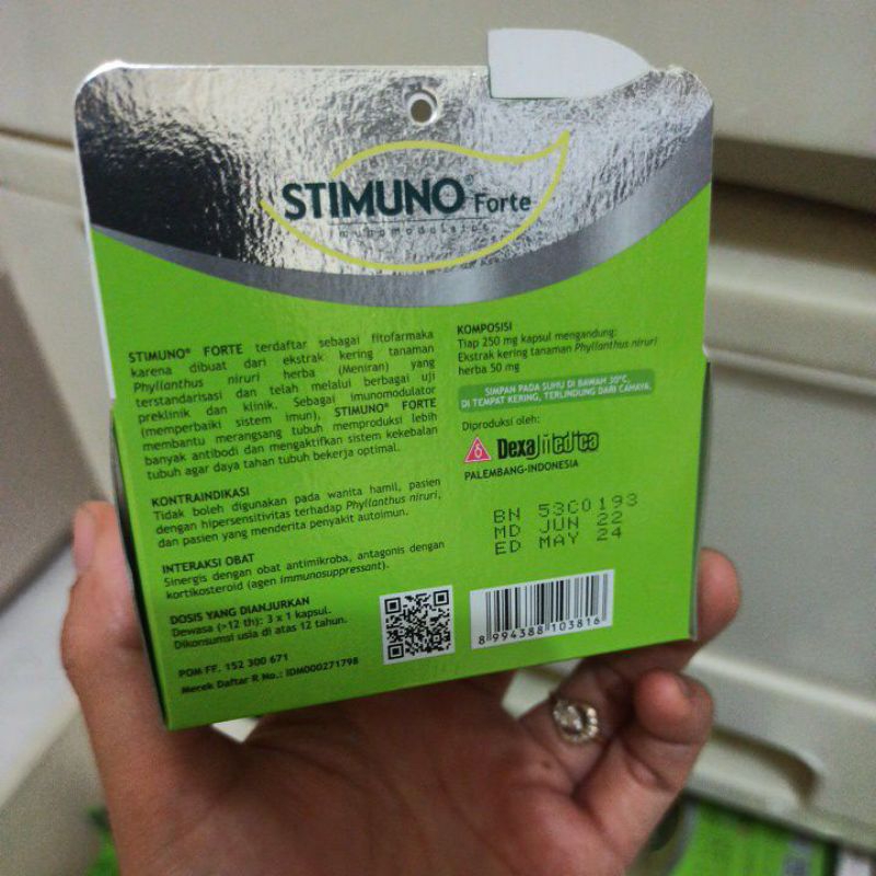 Stimuno Forte Botol 30 kapsul sistem imun anak dan dewasa