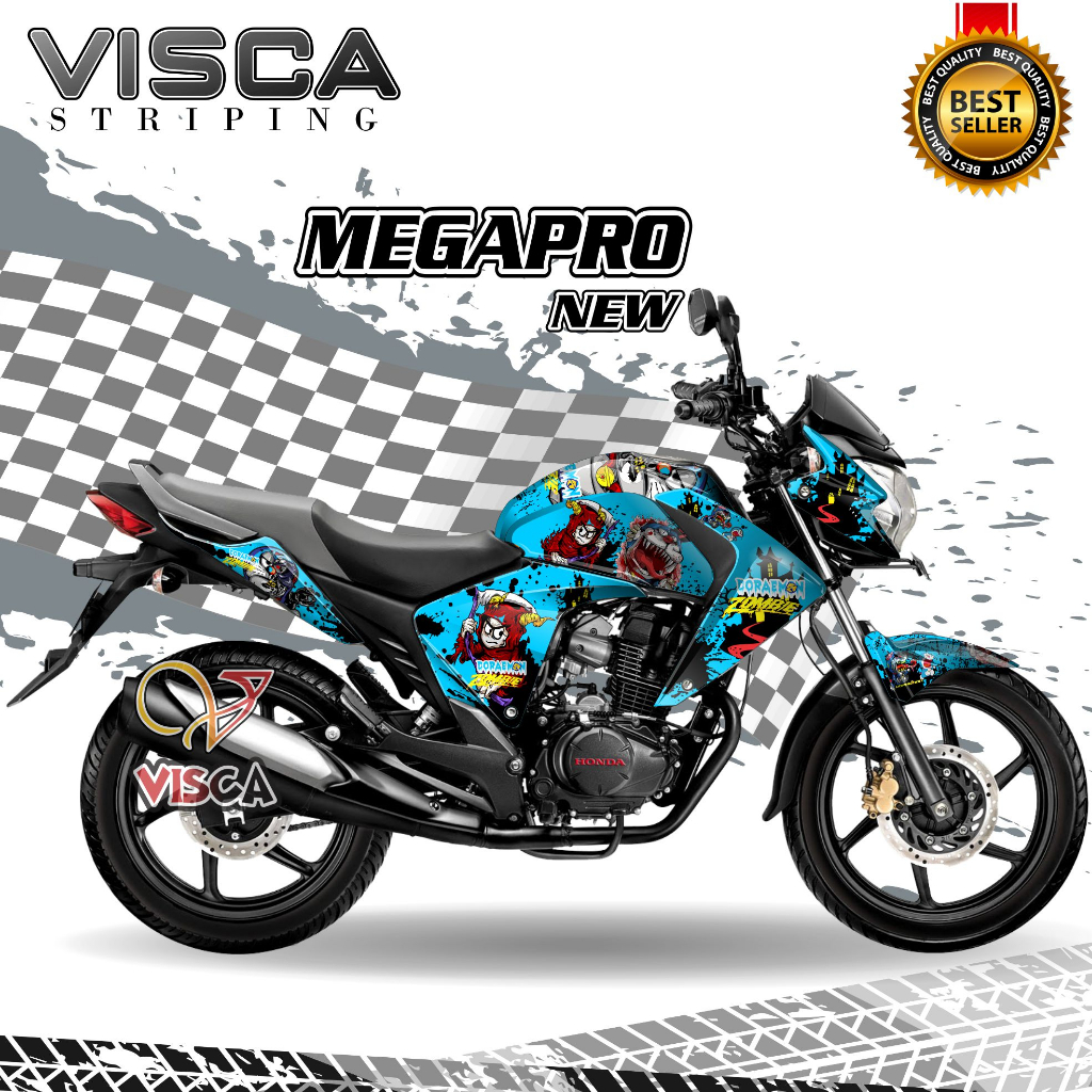 Decal Megapro New Full Body - Stiker Megapro New - Dekal Megapro New Full Body - Striping Megapro Ne