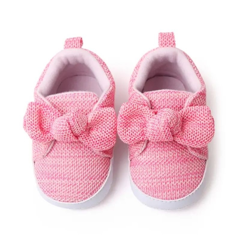 Sepatu Bayi Perempuan Pita Besar - Sepatu Prewalker Baby S1301