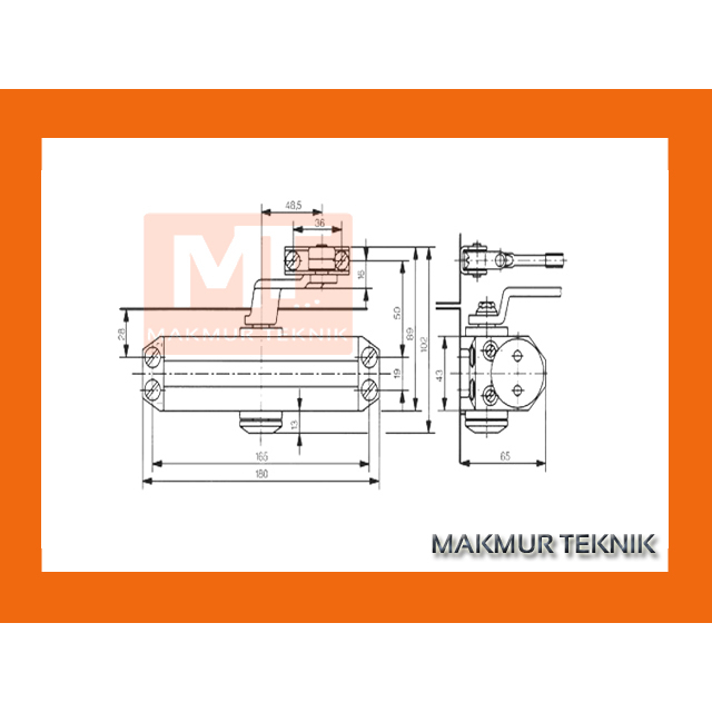 DOOR CLOSER DORMA TS 77 NHO  -  PENUTUP PINTU OTOMATIS