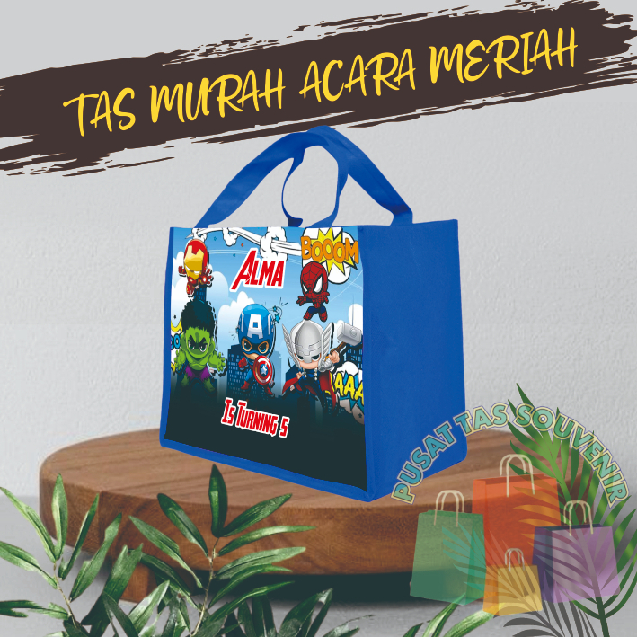 

GOODIE BAG MURAH / TAS ULTAH CUSTOM /TAS ULTAH PROMO/ TAS ULTAH AVENGER 2