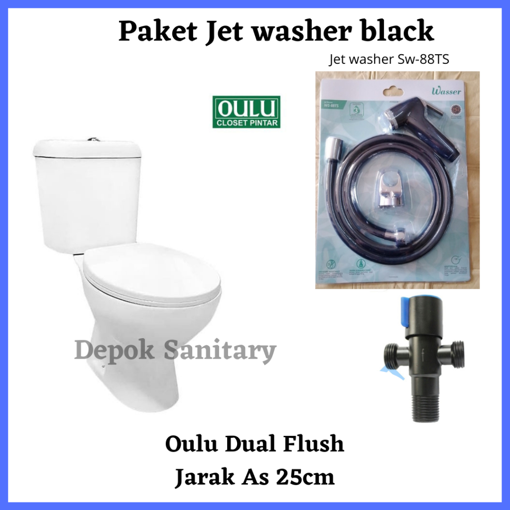 PAKET LENGKAP CLOSET DUDUK OULU / KLOCET DUDUK OULU