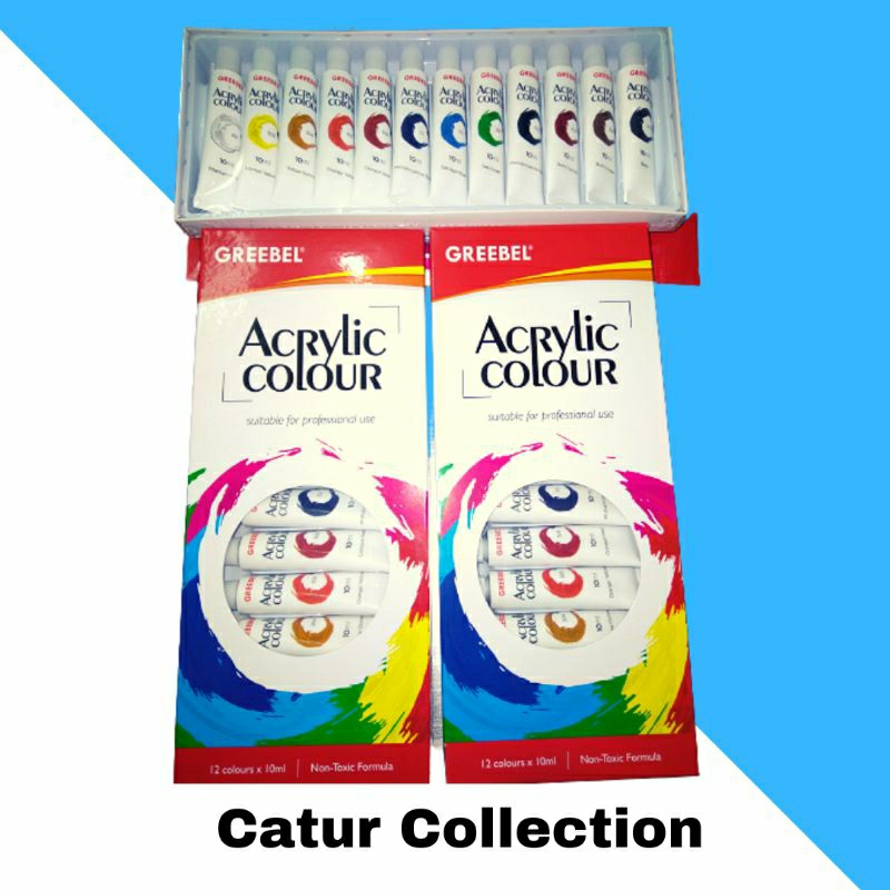 

CAT AKRILIK GREBEEL 12 Warna