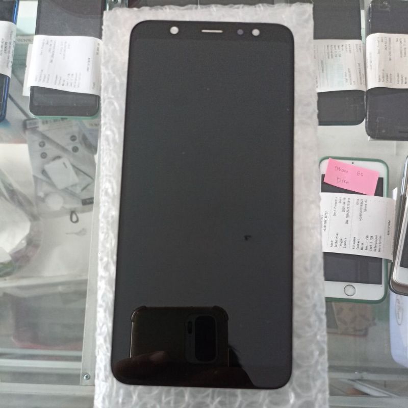 LCD +TS SAMSUNG A6 PLUS ORI COPOTAN BLACK HITAM