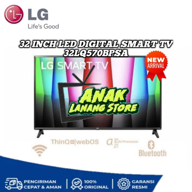LG SMART TV 32 INCH 32LQ570BPSA SMART DIGITAL TV WEBOS GARANSI RESMI