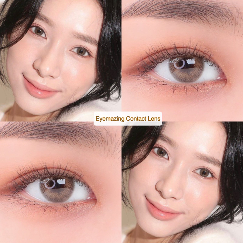 EYEMAZING Softlens - Alana Brown / Coklat Normal Minus Beda Minus