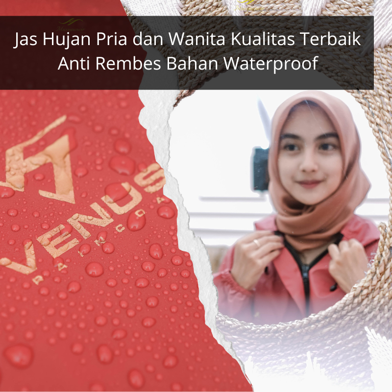 Jas Hujan Pria dan Wanita Mantel Motor Tebal Bahan Parasut PVC 0,25