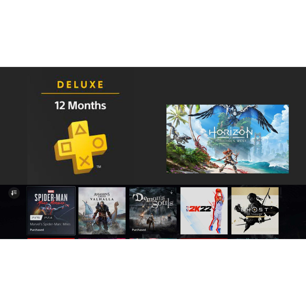 Playstation PLUS PS PLUS DELUXE 1 TAHUN PS4 PS5