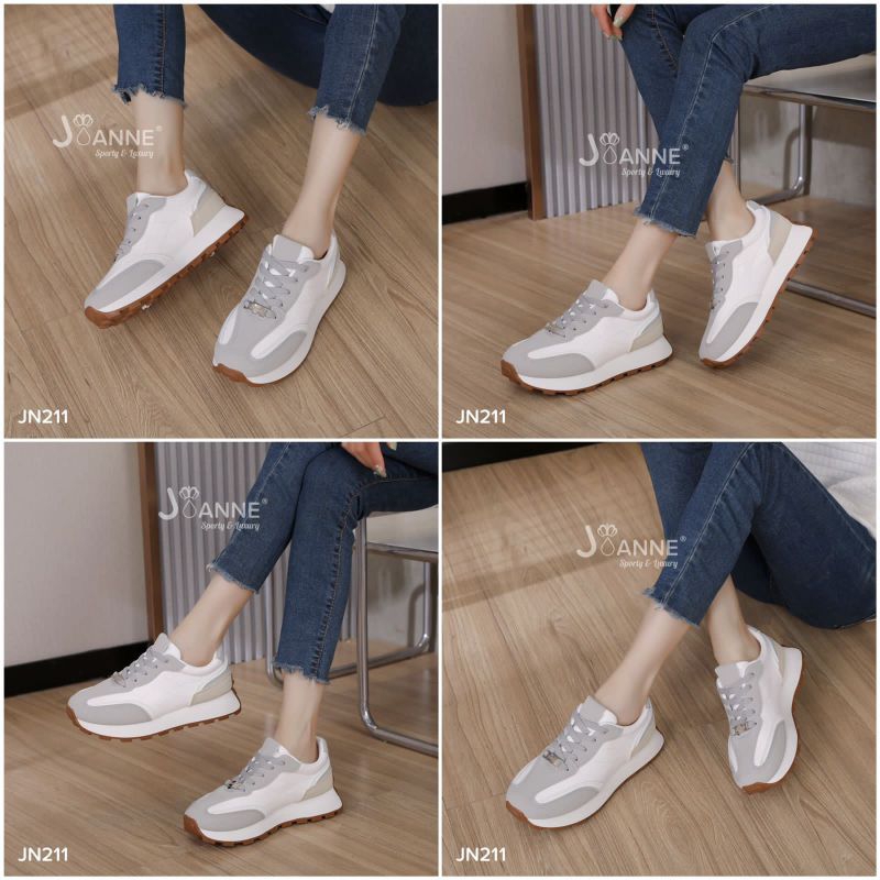 JOANNE Leather Sport Sneakers Shoes #JN211 ORIGINAL