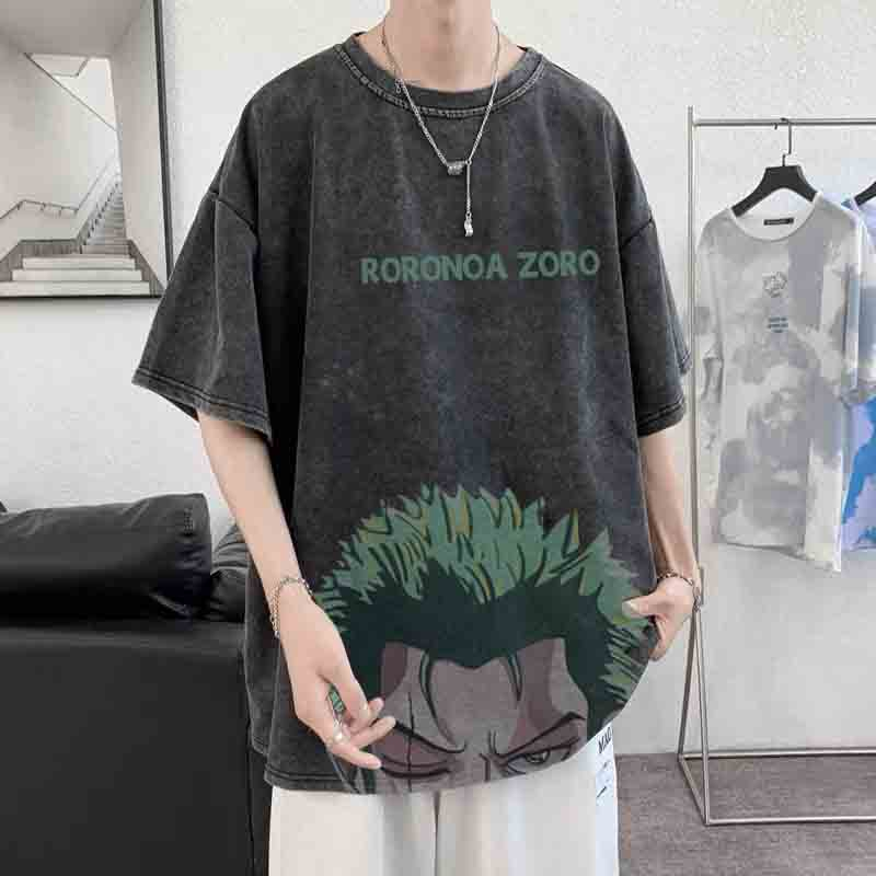 RDGF Kaos Hitam Pria Dari Bahan Cotton Yang Nyaman Dipakai  One Piece/A0669