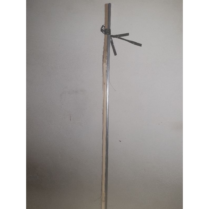Pipa aluminium diameter 8mm, panjang 100cm, packing bambu