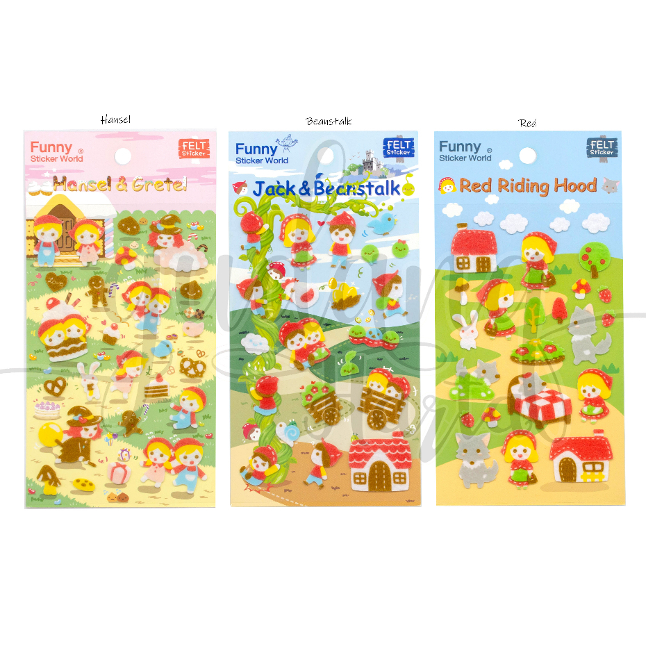 Stiker Funny Fairy Tale Sticker Beanstalk Hansel Lucu Murmer DIY Scrapbook GH 303752