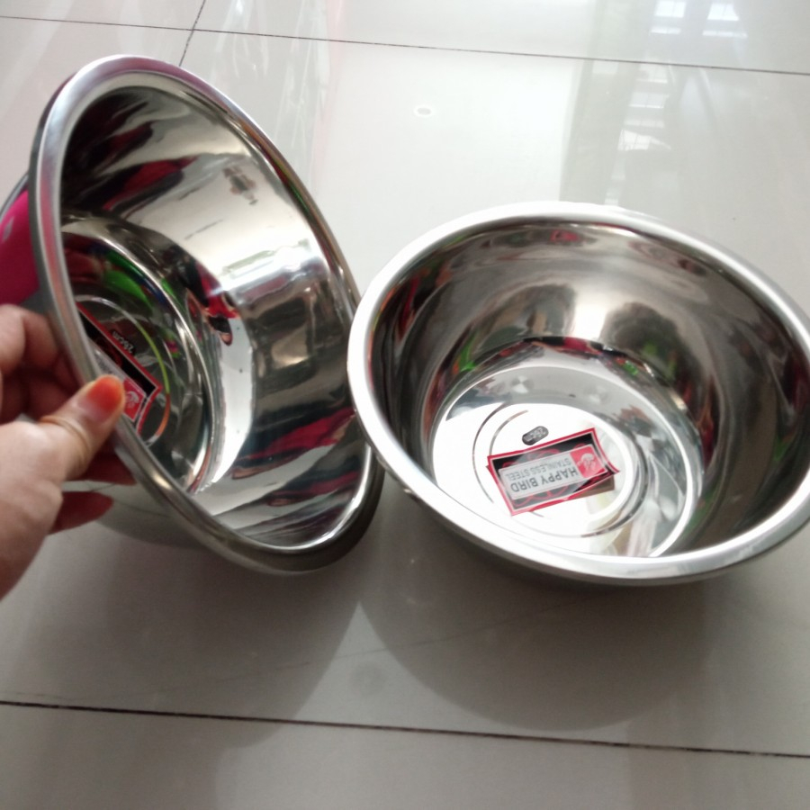 Baskom Stainless Happy Bird 24cm 26cm 28cm