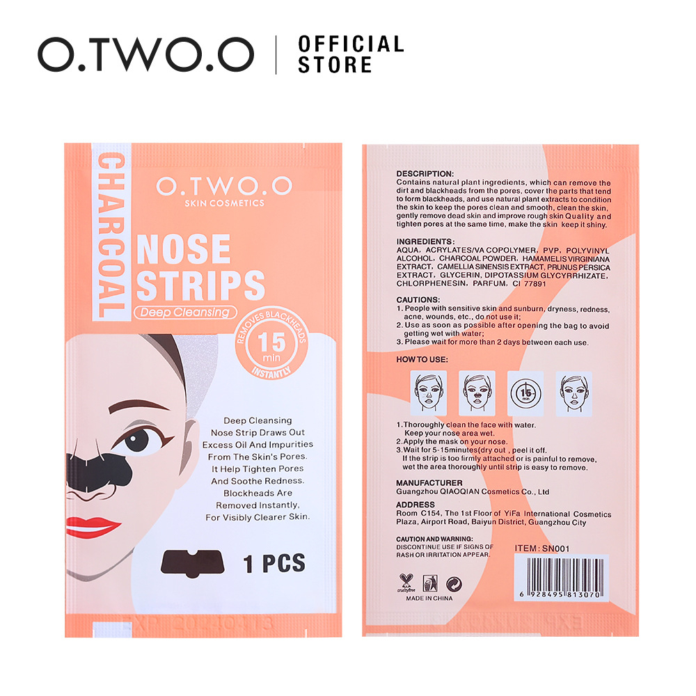 [100% ORI&amp;READY]O.TWO.O MASKER KOMEDO HITAM HIDUNG BLACKHEAD NOSE PATCH PEELING NOSE PATCH SN001