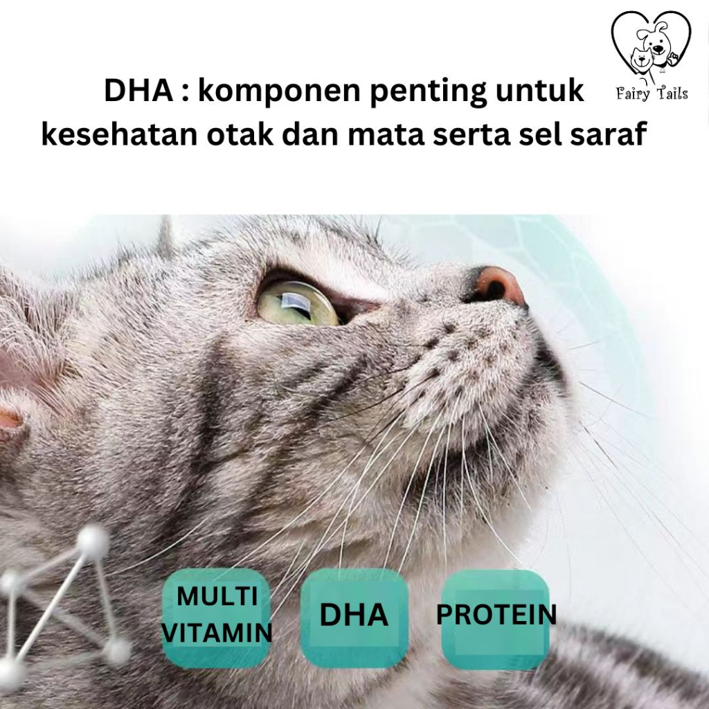 Susu Formula Bubuk Dari Susu Kambing Impor New Zealand 5 gram Per Sachet Suplemen Kesehatan Untuk Kucing Kitten Anabul / Milk Powder for Cat