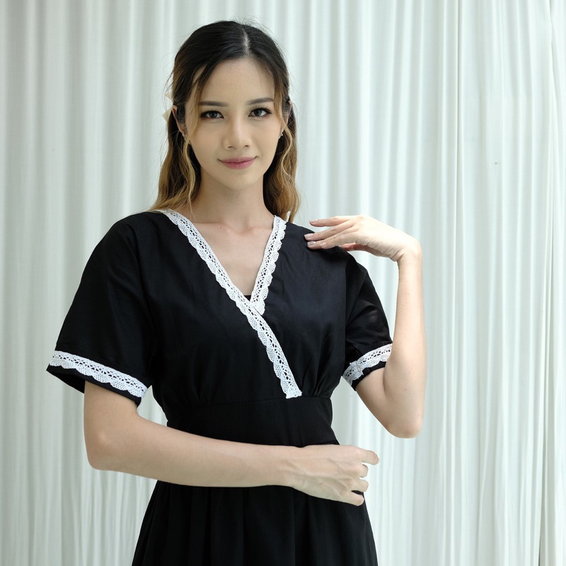 Ladybydiana KEIKO DAILYWEAR Midi Dress Wanita Ala Jepang