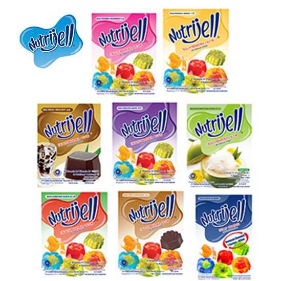 

Nutrijell 15 gr Jelly Powder Nutrijel kemasan ekonomis varian rasa buah