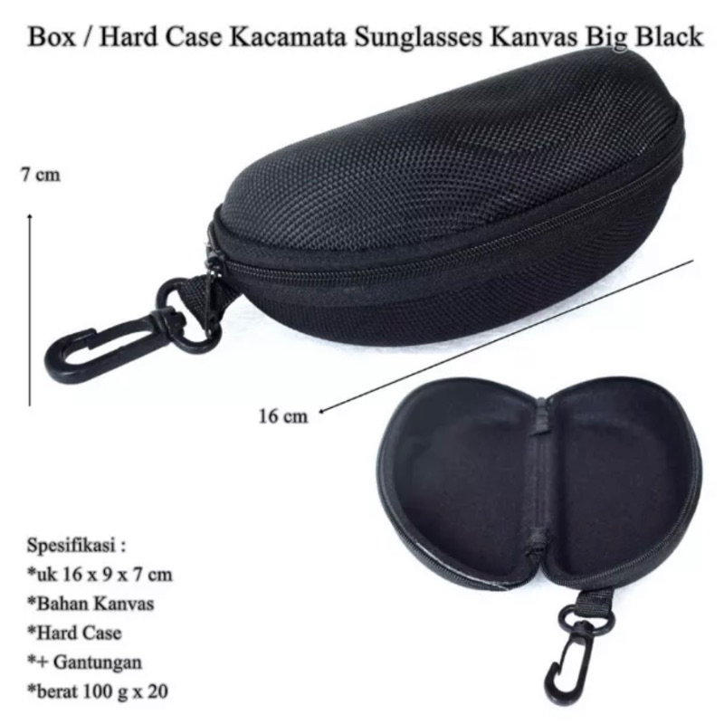 COD - Kotak Kacamata Reseleting Box Sunglasses Tempat Kacamata Resleting Waterproof Hardcase Cover Kacamata Box Case Resleting Kotak Kacamata Anti Penyok SS194