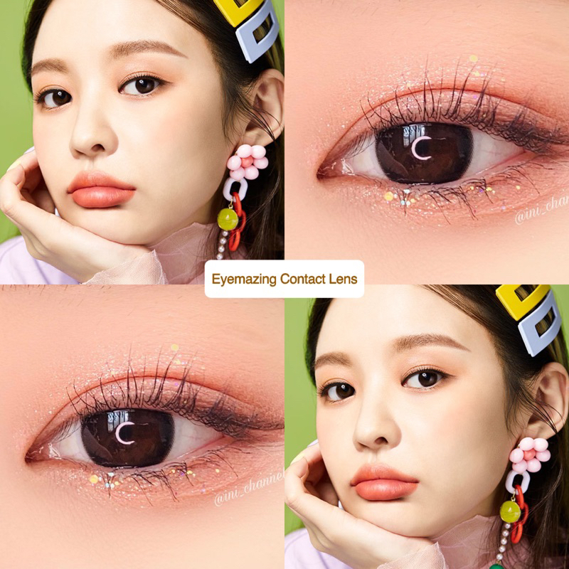 EYEMAZING Softlens - GAIA Black / Hitam Normal Minus Beda Minus