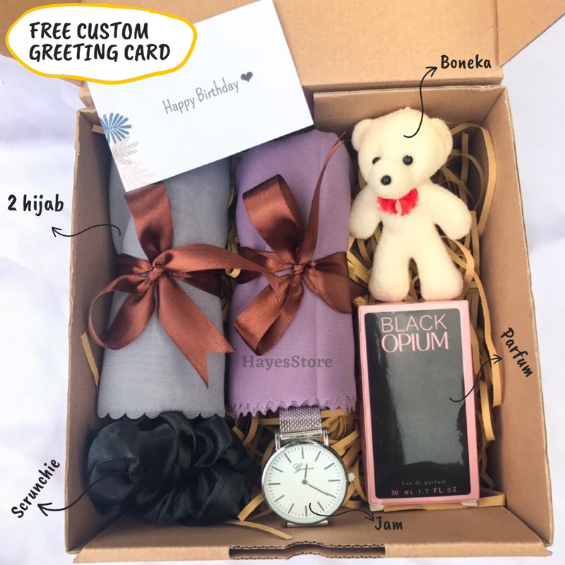 

[PART 2] GBW070 GIFTBOX HIJAB / KADO CEWEK / KADO PACAR / HAMPERS RAMADHAN / HAMPERS HIJAB JAM SCRUNCHIE PARFUM CARD HOLDER