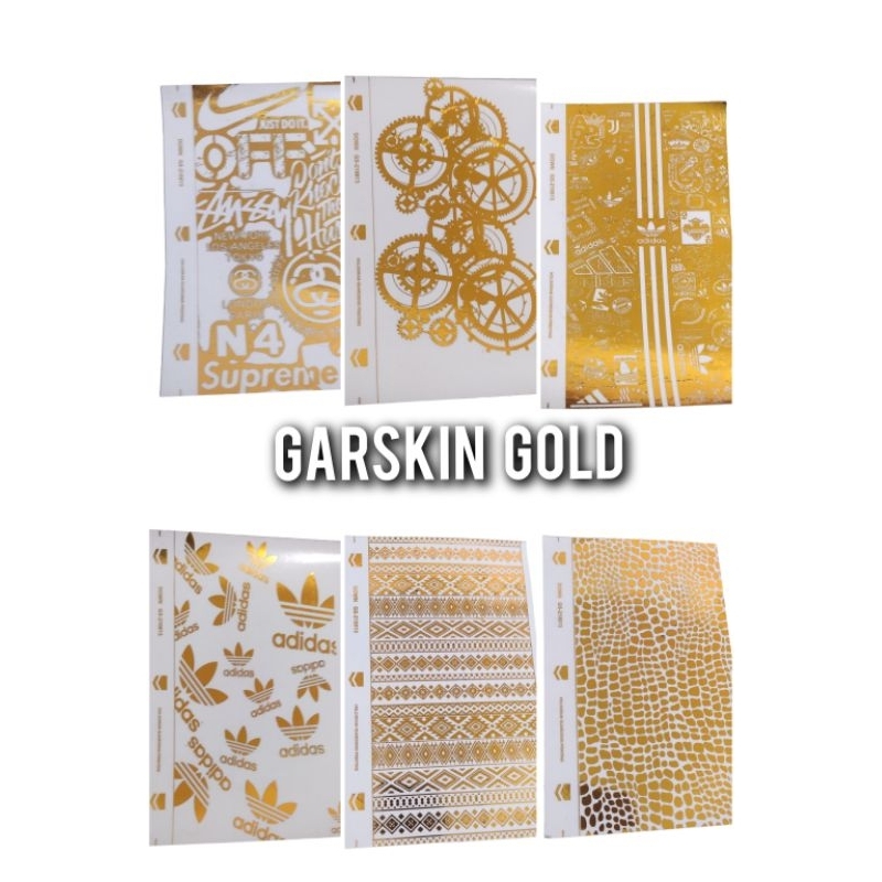 BAHAN GARSKIN hp transparan GOLD minimal beli 5pcs bagi yg punya mesin potong