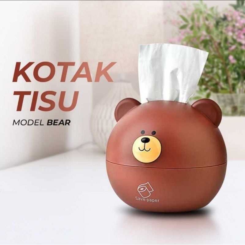 Kotak Tisu Gulung Tissue Roll Box Model Bear