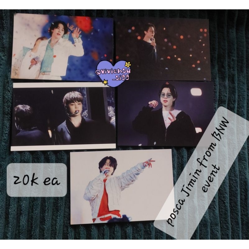 

poscard BNW event BTS jimin