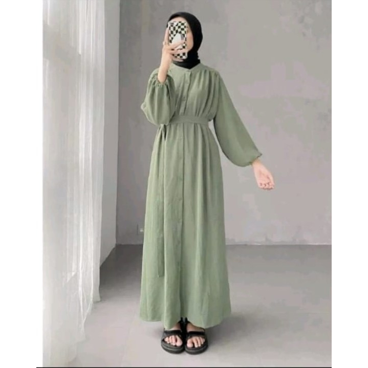 GAMIS VIRAL KANAYA BAHAN CRINKEL AIR FLOW TREN MASA KINI II MODEL TERBARU GAMIS CRINKEL II ARRAZAQU COLLECTION