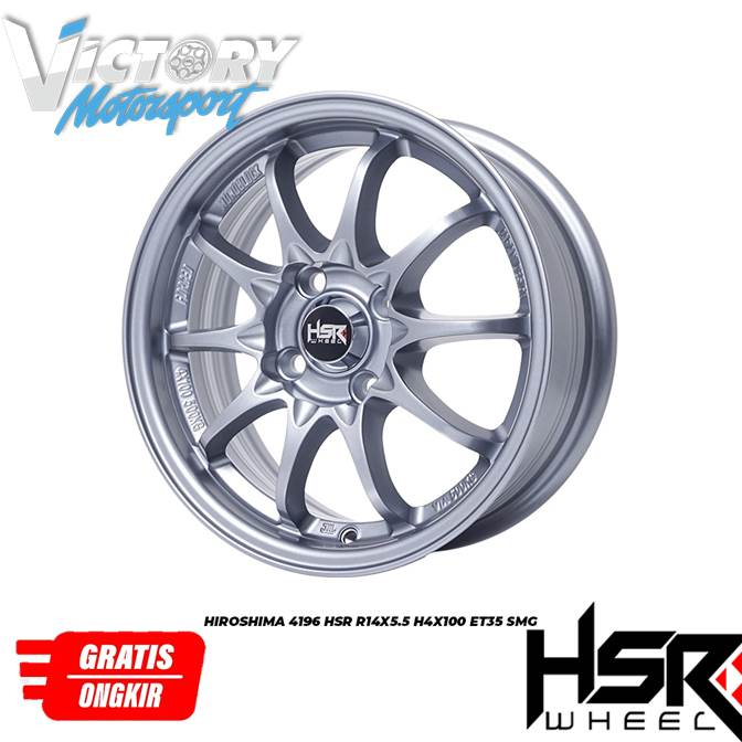 VELG RING 14 HSR HIROSHIMA COCOK UNTUK MOBIL KARIMUN AGYA,BRIO DLL
