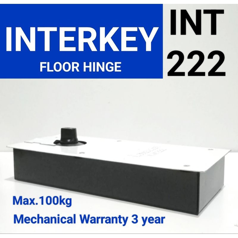 Floor Hinge/Engsel Pintu Tanam Interkey INT 222 Garansi 3 tahun Max 100kg