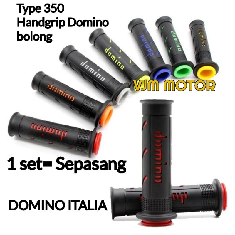 Handgrip Domino Hand Grip motor Universal 350 Italia Domino 3 garis Vario 150 Beat Mio Scoopy Fazzio Custom universal motor