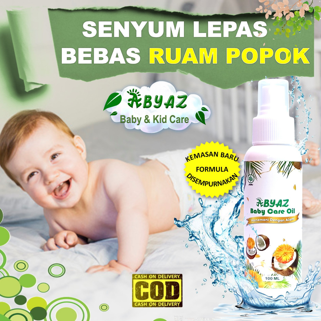 OBAT RUAM POPOK BIANG KERINGAT BRUNTUSAN  RUAM PIPI GATAL GATAL ALERGI BAYI ANAK ABYAZ BABY