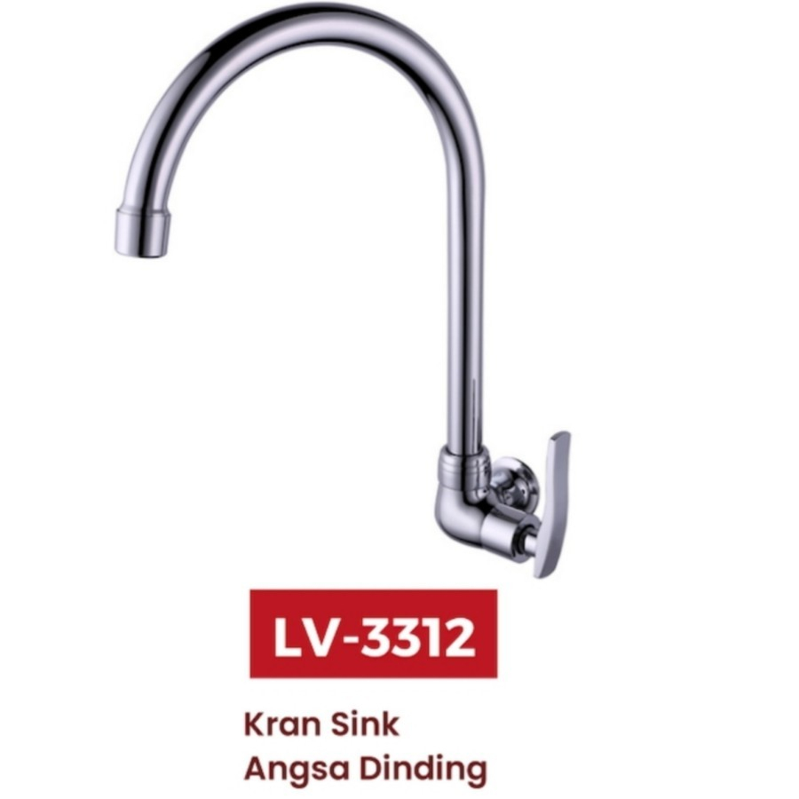 Kran Sink Angsa Dinding Lavenia LV - 3312 ori