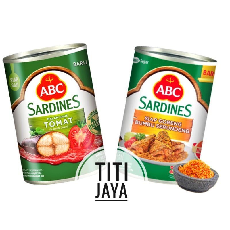 

SARDEN ABC TOMAT GORENG SERUNDENG 155GR KECIL SARDINES CABAI GROSIR TERMURAH