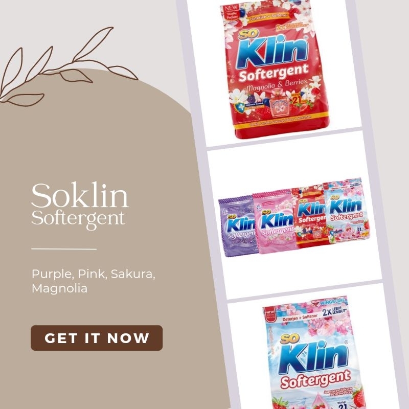 So Klin Softergent Deterjen Bubuk 770 gr