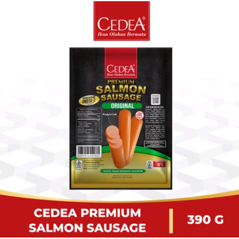 

CEDEA PREMIUM SALMON SAUSAGE | SOSIS SALMON 390GR