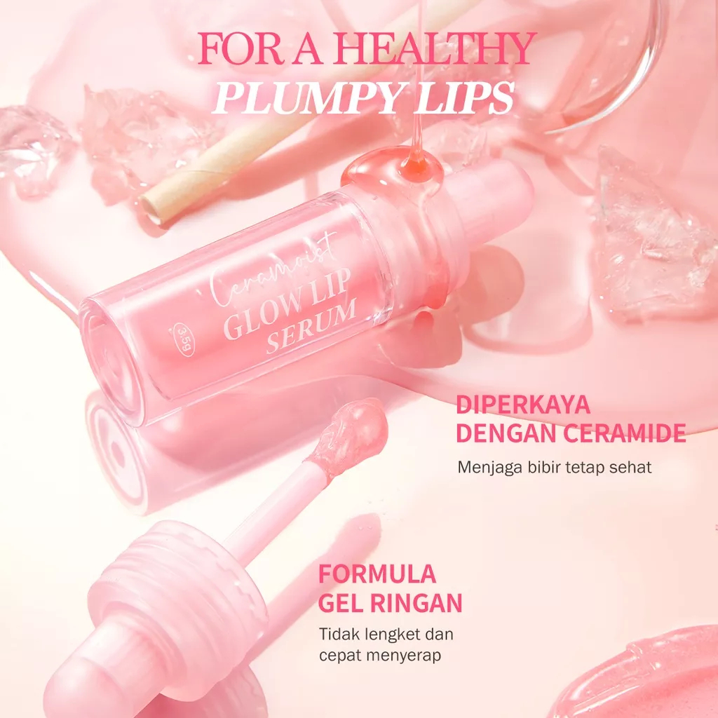 BNB BARENBLISS LIP SERUM Ceramoist Glow - TERDAFTAR BPOM - LIP SERUM BNB MURAH