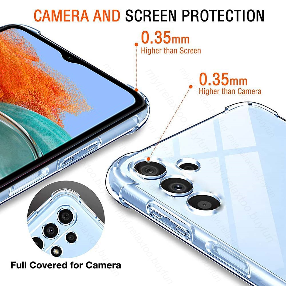 Soft Case Silikon Samsung Galaxy M14 5G M34 M54 Bening Transparant Airbag Anti Crack Tebal