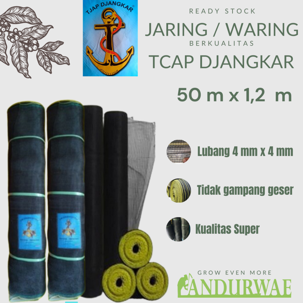 Jaring Waring Pagar Ayam Kandang Ayam Jaring Tanaman Tanaman 1 Roll Panjang 50 Meter Tinggi 120 cm J