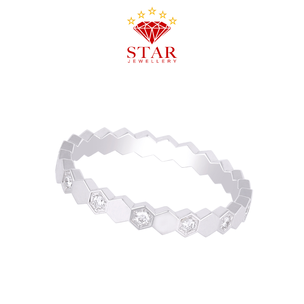 Cincin Berlian Wanita Listring Asli Star Jewellery LPLR1309409