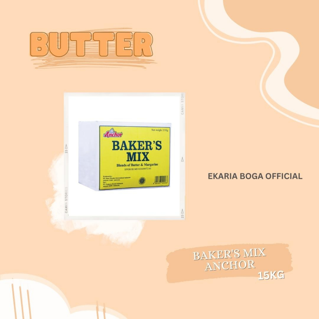 

BUTTER | MENTEGA | MARGARINE | ANCHOR | BAKER'S MIX ANCHOR | REPACK 500GR