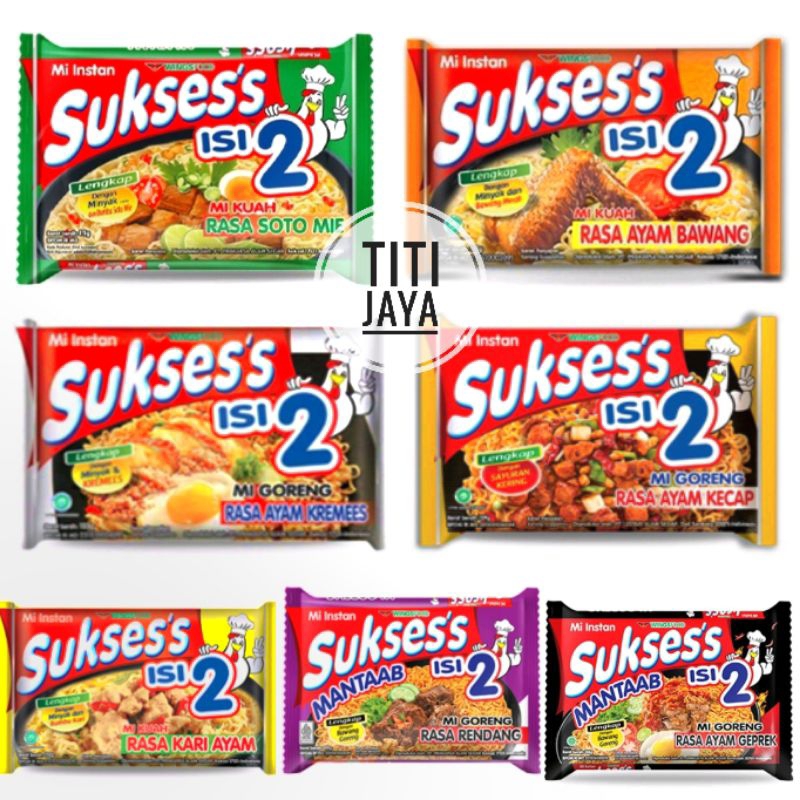 

MIE SUKSES ISI 2 SOTO AYAM BAWANG KARI GORENG KREMES KECAP RENDANG AYAM GEPREK GROSIR TERMURAH