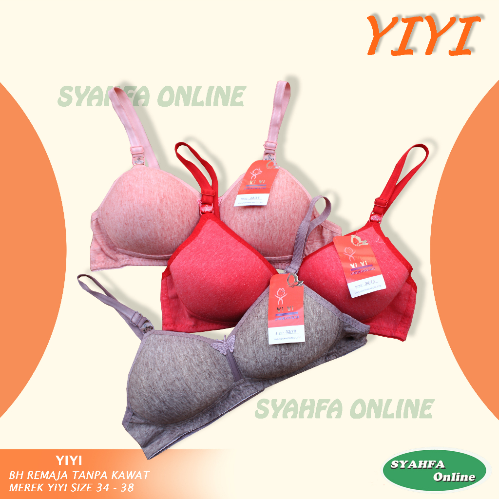 BH YIYI Busa Tanpa Kawat | BH Wanita Tanpa Kawat Busa