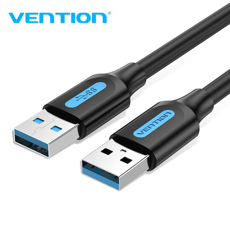 Kabel Data Vention USB 3.0 Male to Male Super Speed for PC Laptop-CON