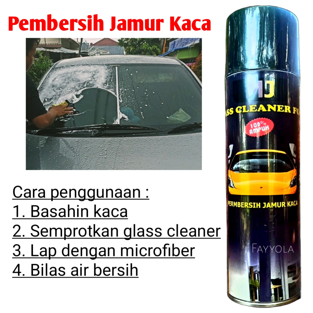 Foam Pembersih Kaca Mobil / Glass Cleaner Pembersih Jamur Kaca